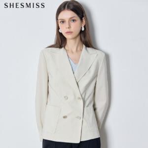 [쉬즈미스(SHESMISS)] 고퀄리티 브리즈 썸머 클래식 더블 재킷 (택가격: 338000원)