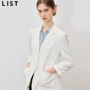 [리스트(LIST)] 프리미엄 소재 린넨 패치포켓 재킷 (택가격: 338000원)