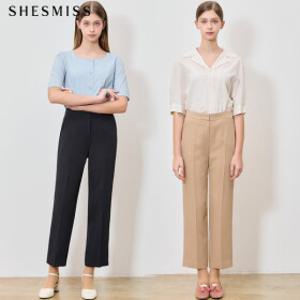 [쉬즈미스(SHESMISS)] 찰랑 썸머 백 밴딩 크링클 팬츠 (택가격: 168000원)