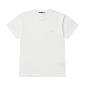 [리퍼] 아크네스튜디오 CL0205 WHITE (M) (183) 페이스 로고 패치 공용 반팔티