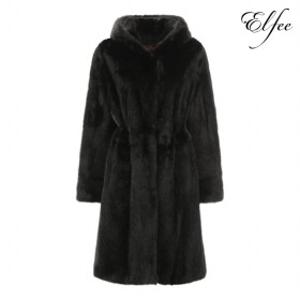 진도 Elfee 풀스킨 휘메일 블랙 밍크 롱코트 (E9W3EC17)