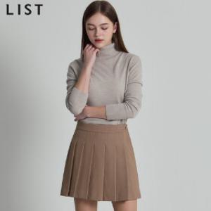 [리스트(LIST)] 홀리데이 플리츠 스커트 레이어드 팬츠 (택가격:138000원)