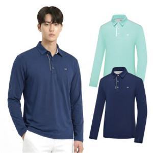 비티알 남성 골프웨어 봄 긴팔 펀칭 카라 티셔츠 BSC410ST9M
