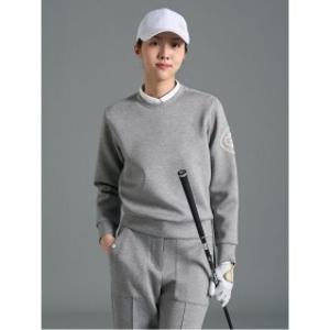 [빈폴골프] 여성 라운드넥 블루종핏 긴소매 티셔츠 - 그레이(BJ6241A053)