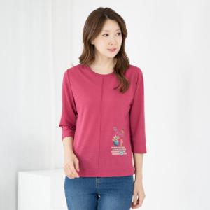 엄마옷 티셔츠 7부 라운드 냉감 쿨 6RTY03256 중년여성/50대/60대/70대/마담/빅사이즈/할머니옷/여자