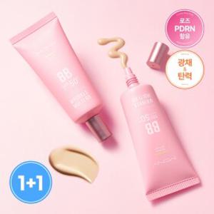 [1+1]주름끼임없는 쫀득커버/로즈 PDRN 광채 비비크림/ 콜라겐 히알루론산/ 맥퀸뉴욕