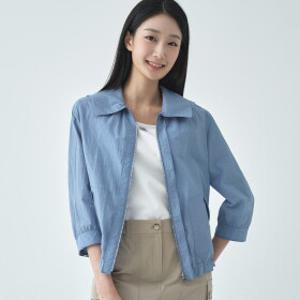 [지센] (3컬러) 와이드카라 숏 코트 LCCAO423