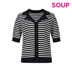 [SOUP] 스트라이프 반팔 카디건 (SZ5GD30)