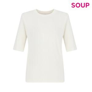 [SOUP] 레이온 혼방 베이직 반팔 티셔츠 (OA5STTG)