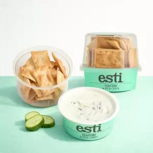 ESTI 차지키 피타칩스 그릭요거트 그리스 단백질 스프레드 Hummus 130g