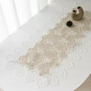 브런치 자수 레이스 30x45cm 러너 장식보 레이스장식 식탁보 쇼파 테이블보 협탁 인테리어