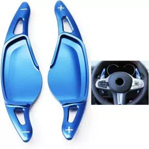 HIBEO 2PCS 스티어링 휠 패들 시프터 확장 커버 BMW 5er G30 G31 G38 G11 G20 X3 G01 X4 G02 X5 G32 GT