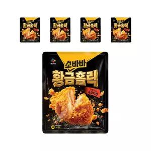 CJ 고메 소바바 황금홀릭 후라이드 순살 치킨 240g, 5개