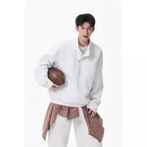 원더맨 남자 캐주얼 가을 투피스 데일리룩 긴팔티 맨투맨 스포티 정장 헨리넥 후드 아우터 스트레이트 KUK3