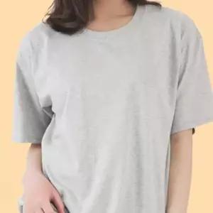(옵션 멜란지)반팔 민무늬 멜란지 반팔티셔츠 면티셔츠