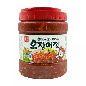 업소용 식자재 냉장 반찬단지 오징어젓(PET) 2KG 대용량
