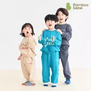밤부베베 마운틴 블랙베어 맨투맨 셋업 12개월 8세)