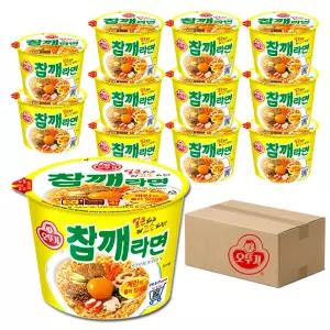오뚜기 참깨라면 큰사발 110g 12입