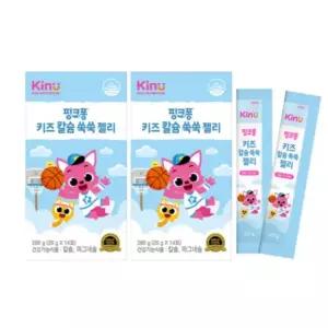 [롯데백화점]GNC [KINU] 핑크퐁 키즈 칼슘 쑥쑥 젤리 2개 (14포 x 2) /어린이 칼슘,마그네슘