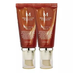 미샤 M 퍼펙트 커버 비비크림 50ml 21호 x 2개 미샤비비 빨간비비 홍비비 미샤퍼펙트커버
