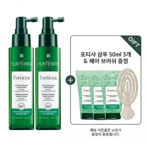 RENE FURTERER 포티샤 두피앰플 100ml 듀오(+포티샤 샴푸 50ml 3개+미니 볼륨 브러쉬) 2123320