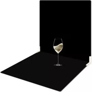2개의 사진 배경 보드 양면 블랙 플로킹 및 흰색 PVC 플랫 레이용 PCS 브래킷 16x12인치 제품 WEFAMALEII