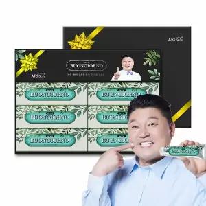 [아토세이프]덴티본조르노 치약 선물세트 구취 170g 6개입 1개+쇼핑백