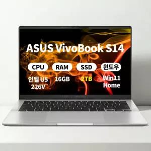 (오늘출발)(3종선물) ASUS 비보북 S14 S5406SAL-SF319W WIN11 16GB 2TB 마우스+패드+액정필름 ERW