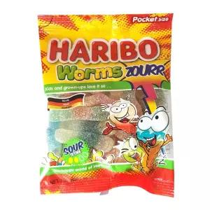 하리보 웜즈 사우어 100g x 10개입 1박스 HARIBO 젤리/대용량/탕비실/간식/어린이/선물/제로젤리/후르츠