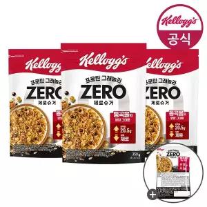 [켈로그]시리얼 프로틴 그래놀라 제로슈거 350g x 3개+미니시리얼 40g