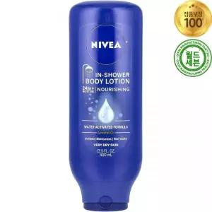 니베아 인 샤워 바디 로션 영양 너리싱 아몬드 오일 400ml In-Shower Body Lotion Nurishing Almond Oil