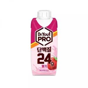 DRYOU 오리온 닥터유 프로 드링크 단백질 딸기맛250ml x 24팩 239907