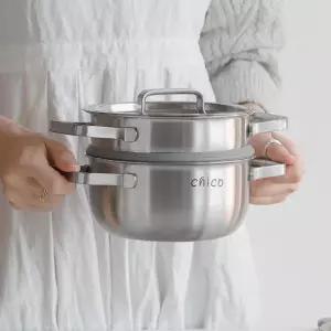 스텐찜솥 찜기 스테인레스 1인용 찜냄비 IH 통3중 찜통