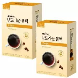 믹스커피 맥심 모카골드 부드러운 블랙 2개) 200T(100T