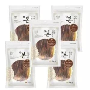 애견수제간식 강아지간식 돼지귀 슬라이스 애견 수제 건조 250g 5P