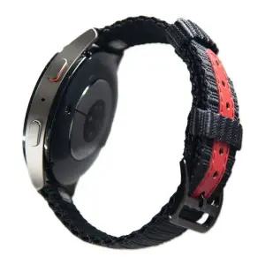 [퍼슬랏] 갤럭시워치4 클래식 46mm 스포츠핏 밴드 스트랩 S3 블랙플로우 (레드밴드/블랙버클)