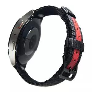 [퍼슬랏] 갤럭시워치6 클래식 43mm 스포츠핏 밴드 스트랩 S3 블랙플로우 (레드밴드/블랙버클)