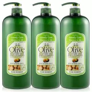 아임세레느 천연 올리브 모이스처 대용량 바디워시 바디클렌져 1500ml 3개