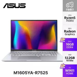 ASUS 비보북 16 M1605YA-R7525 라이젠5 7430U 사무용 인강용 노트북 16GB 512GB WIN11 YO