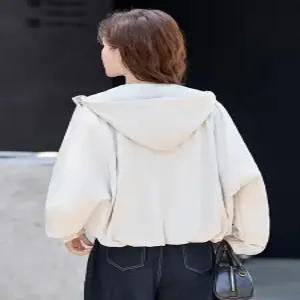 손오반 가을 캐주얼 여친 점퍼 코트 데일리룩 후드 쇼트 바람막이 KUK3
