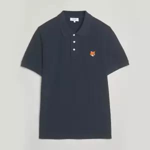 25FW 메종키츠네 폭스헤드 레귤러 폴로 반팔티셔츠 블루 PM00209KP0002 0413