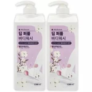 밀크바오밥 딥 퍼퓸 바디워시 베이비파우더 1200ml 2개