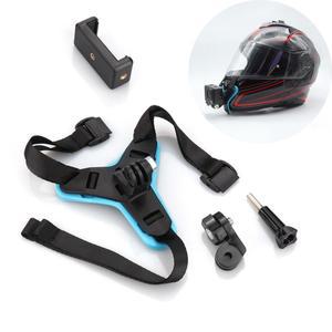 오토바이 헬멧 턱끈 마운트 홀더 클립 (고프로 13 9 인스타360 X5 DJI 오즈모 액션 6 카메라 휴대폰