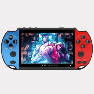 X7 게임 콘솔 4.3인치 PSP 휴대용 레트로 키즈 GBA 64비트 FC 듀얼 조이스틱 플레이어