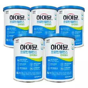 NEW 일동후디스 하이뮨 프로틴 밸런스 면역케어 산양유 초유 단백질 쉐이크 304g 5캔 CB