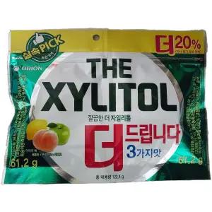오리온 더 자일리톨 껌 리필 122.4g 6개