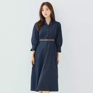 로엠 셔츠카라 벨티드 원피스 2c오로 OLOrs_ RMOWC49RT2 1214882