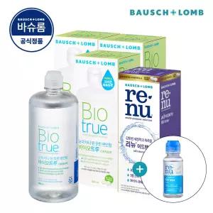 바슈롬 리뉴후레쉬 60ml 증정 리뉴 바이오트루 500ml x 3개 + 어드밴스 355ml x 1개 소프트 렌즈 세척