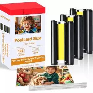 Canon Selphy CP1500 포토 프린터 KP-108IN 잉크 6 인치 용 인화지