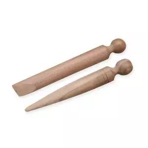 고급 향나무 족봉 2in1 2종류 세트 지압용 발지압봉 발지압 마사지 (WB39E50)